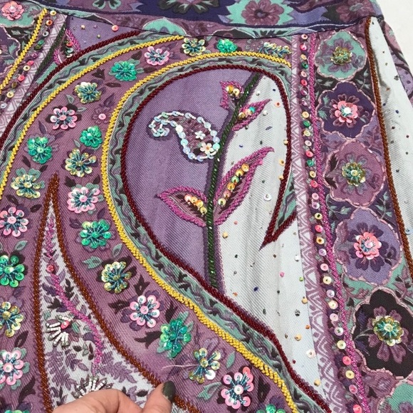 Boho Chic Sequin Skirt - Picture 3 of 5